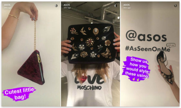 ASOS snapchat pictures