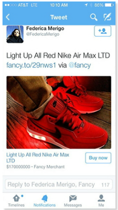 Twitter buy button Buy products straight from Twitter
