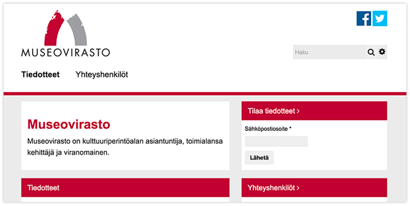 Museoviraston uutishuone